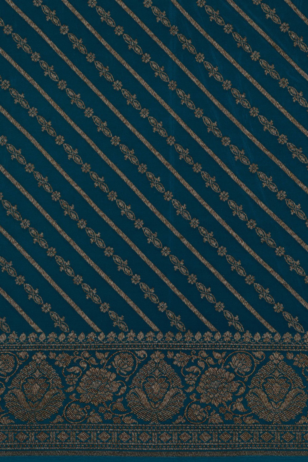 Image of Banarasi Crepe Silk Peach Saree